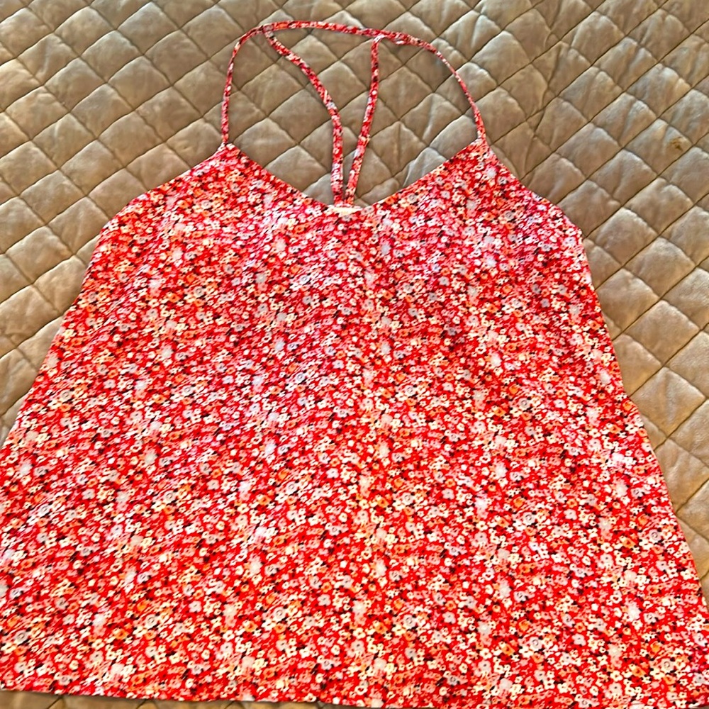 Skies are Blue Rayon Top/Tank Floral Sz M NWOT.